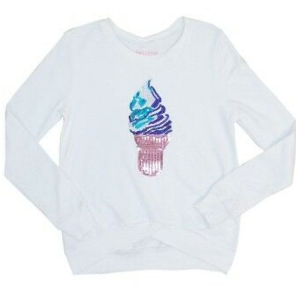 Rebellious One Tops - Rebellious One Sequin Ice Cream Sweatshirt